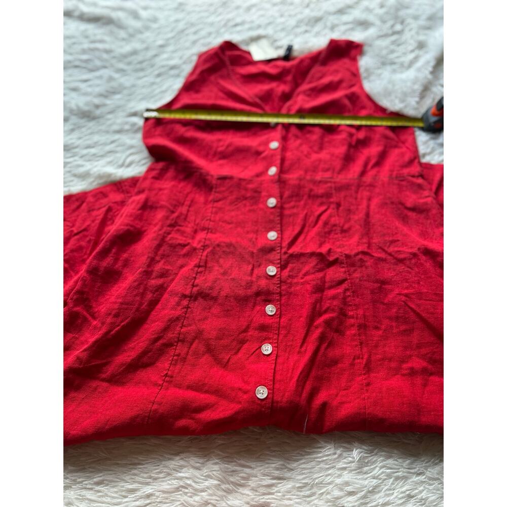 Universal Thread Red Button Front Maxi Dress XL L… - image 5